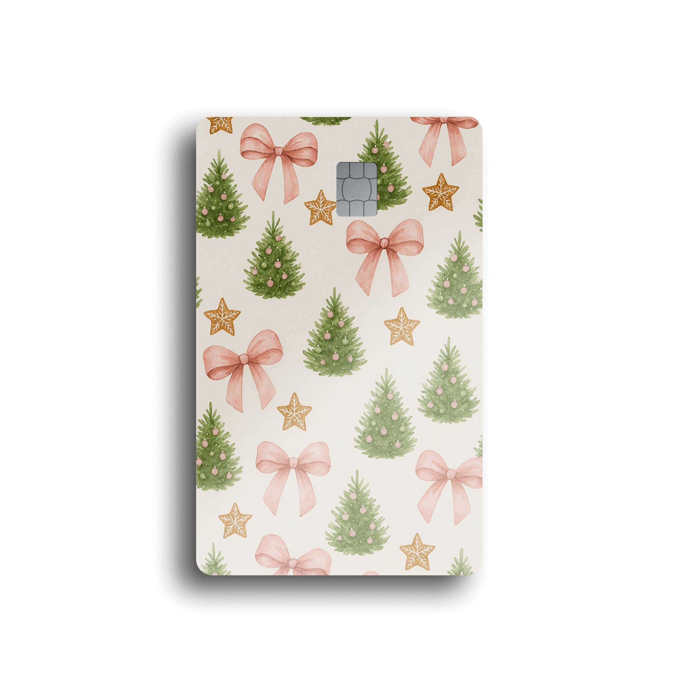 Pastel Christmas Tree Card Skin